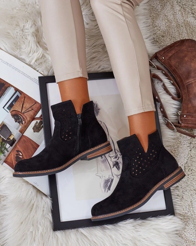 Royalfashion Hellbraune Damenstiefel Rito