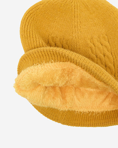 Royalfashion Mustard isolierte Damenmütze