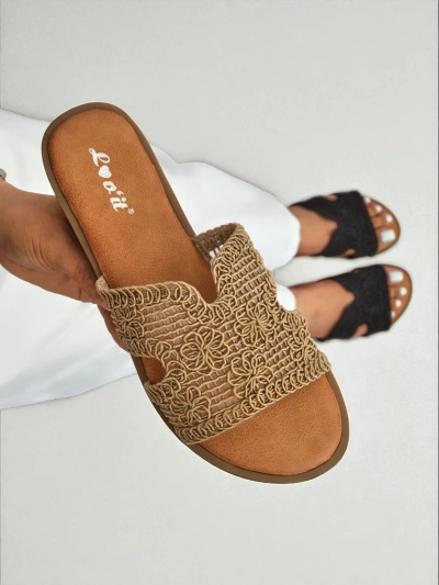 Rpyalfashion Damen-Sandalen mit dekorativem Riemen Braida