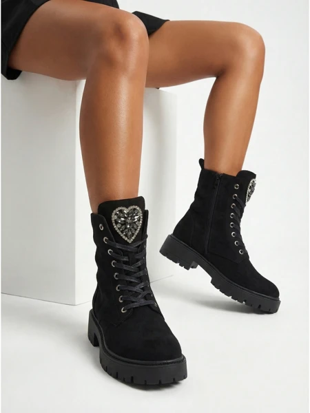 Damen Eco-Wildleder Stiefeletten Euni