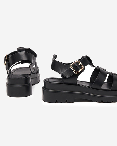 Gladiator-Sandalen für Damen in Schwarz Raef - Footwear