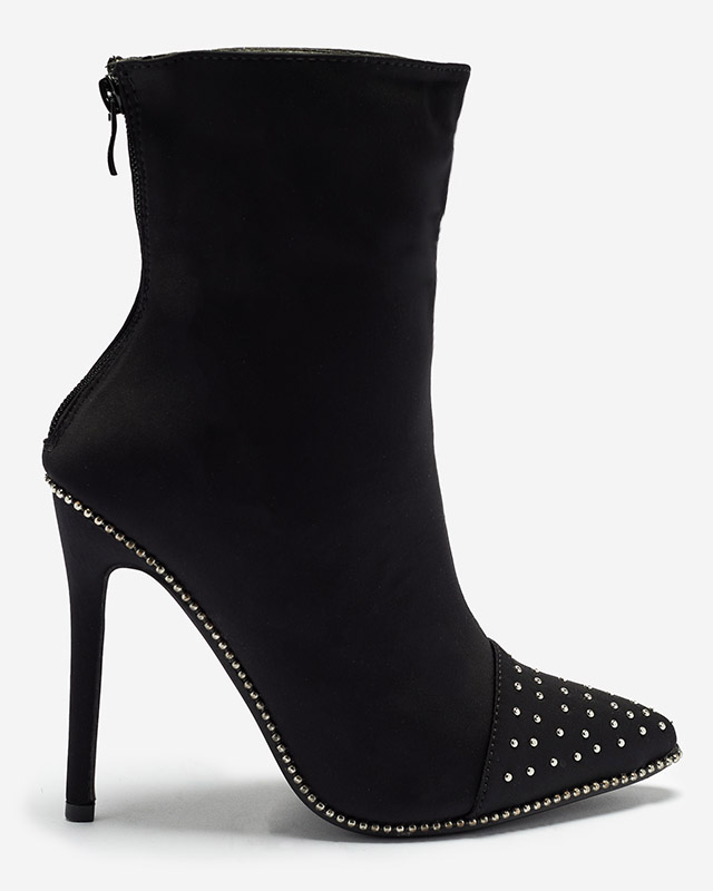 Schwarze, mit Strasssteinen verzierte Stöckelschuhe Scirrle- Footwear