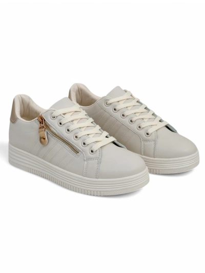 Royalfashion Damen Sport Sneakers mit dekorativem Reißverschluss Evrove