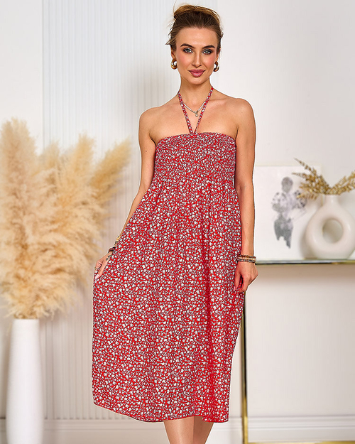 Жіноча квіткова сукня міді Royalfashion