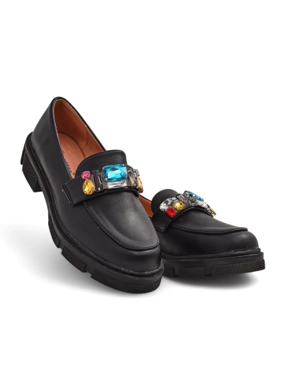 Royalfashion Damenmokassins mit Perlen Narisco