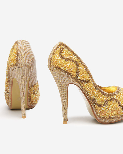 Gold Damen Pumps mit Zirkonia Dagan - Schuhe