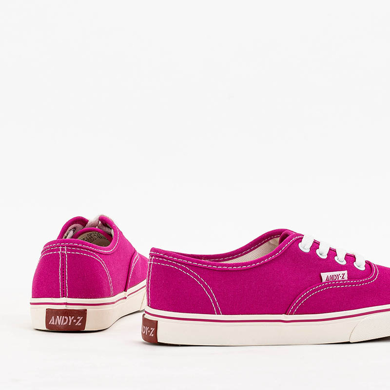 Luna Damen-Sneaker Fuchsia Stoff Bequem für den Sommer