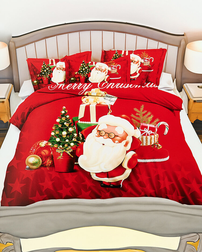 Royalfashion Gemusterte Bettwäsche 200x220 3-teiliges Set
