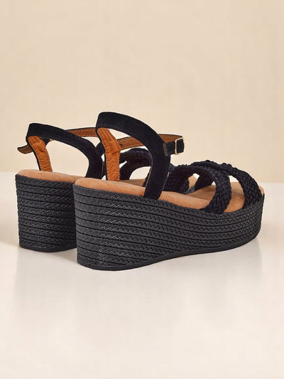 Royalfashion Damen Keilsandaletten geflochten Sunny Day