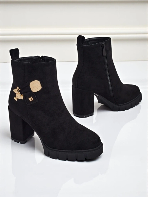 Ботильйони жіночі еко замшеві на підборах Bearr