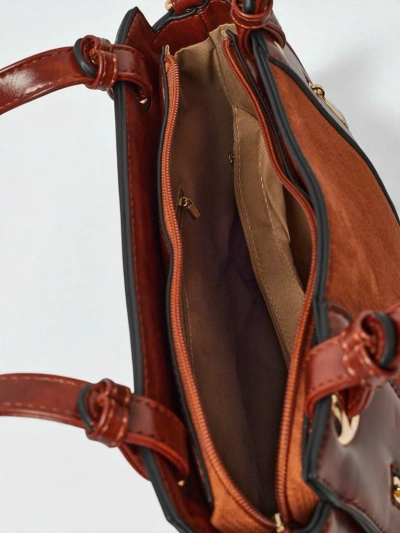 Damen Shopper Handtasche aus Öko-Leder Silent Raven