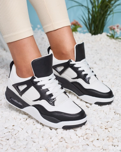 Schwarz-weiße Damen-Sportschuhe Evoile- Footwear