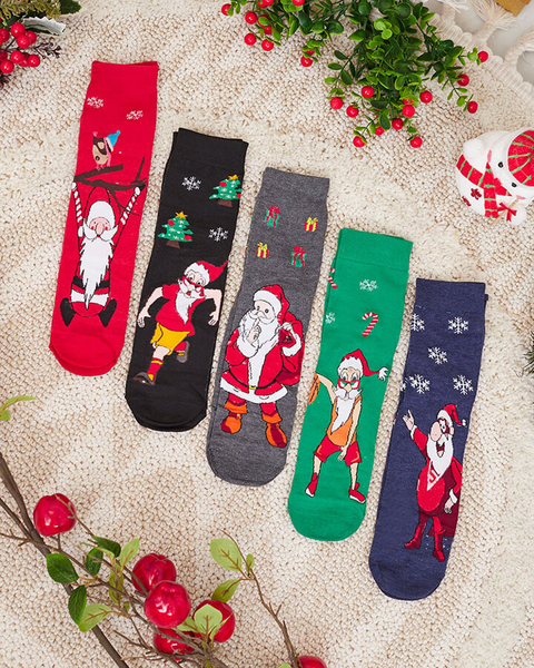 Royalfashion Herrensockenset mit Weihnachtsmuster 5/Pack