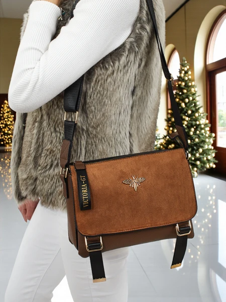 Kleine Damenhandtasche aus Öko-Leder Tessaria