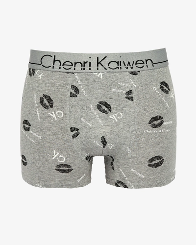 Royalfashion Herren Boxershorts grau mit Aufdruck