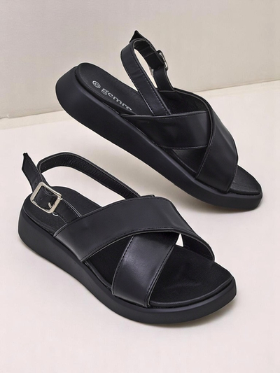 Royalfashion Damen Sandalen mit dicker Sohle Riva Star