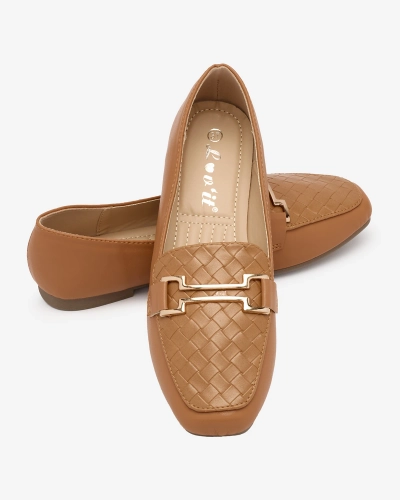 Royalfashion Camel Damen Mokassins Bulerol