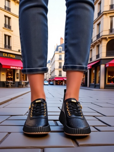 Royalfashion Damen sportive luftige Sneakers Jovenes