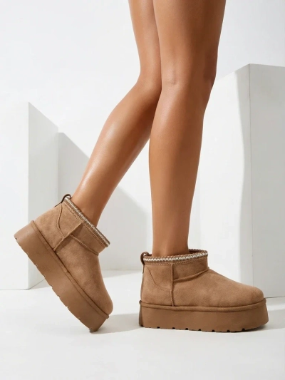 Royalfashion Damen Kurzstiefel a'la Schneestiefel Xoalla