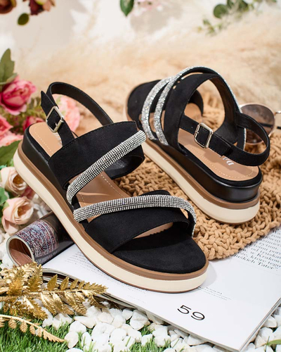 Royalfashion Damen Obissa Sandalen mit niedrigem Absatz