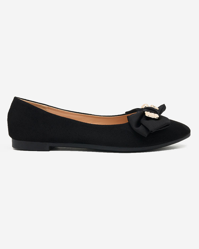 Royalfashion Damen Ballerinas spitze Spitze mit Schleife Retripo