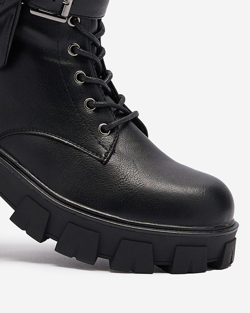 OUTLET Чорні жіночі черевики-баггі з сумкою Feffle- Footwear