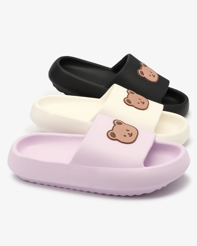 Royalfashion Weiße Damen-Gummi-Flip-Flops Mabyn