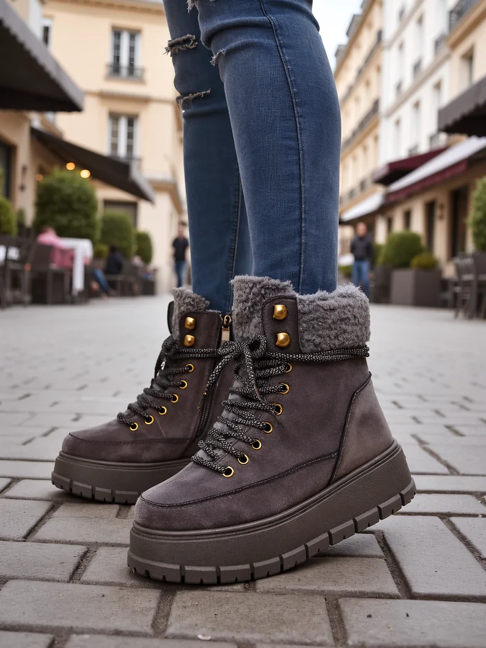 Royalfashion Damen Schneestiefel Bomion