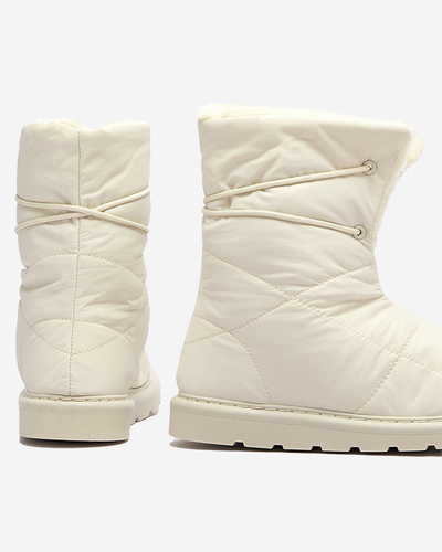 Beige Damenschuhe a'la Schneestiefel Amirfu- Footwear