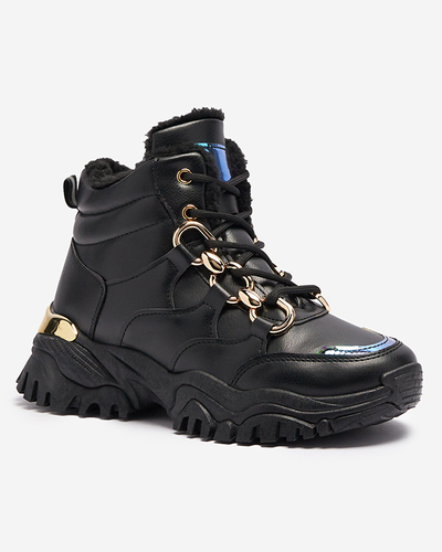 Schwarze isolierte Damen-Sportschuhe Nepolle- Footwear