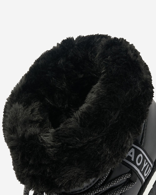 Royalfashion Чорні жіночі снігоступи Gepanden