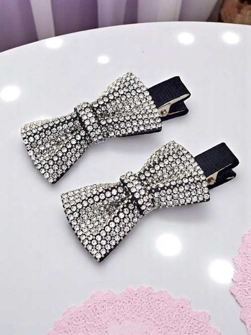 Royalfashion Набір із 2 шпильок для волосся з бантами та стразами Isadora