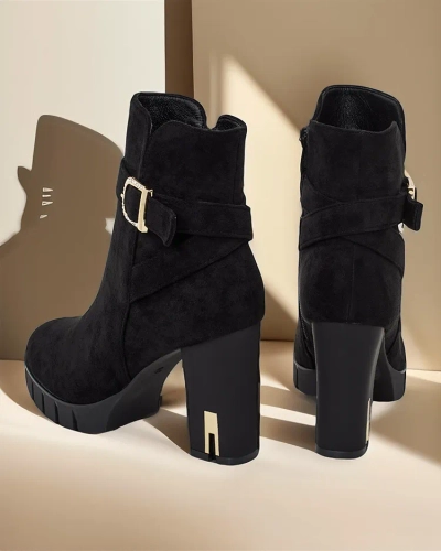 Royalfashion Damen Stiefeletten mit hohen Absätzen Molin