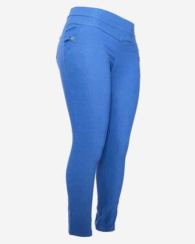 Blaue Damen-Teggings-Hose PLUS SIZE- Bekleidung