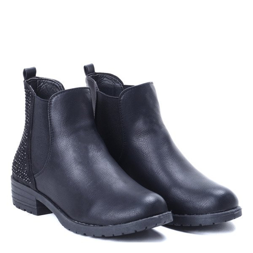 Чорні чоботи з еко шкіри Oustien - Взуття