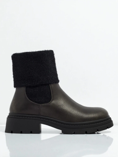 Damen Stiefeletten Kesy aus Öko-Leder mit Fell