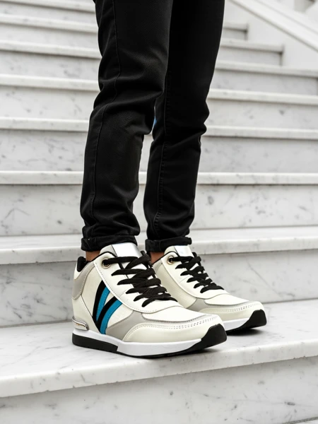 Calista Öko-System Damen Weiße Keilabsätze