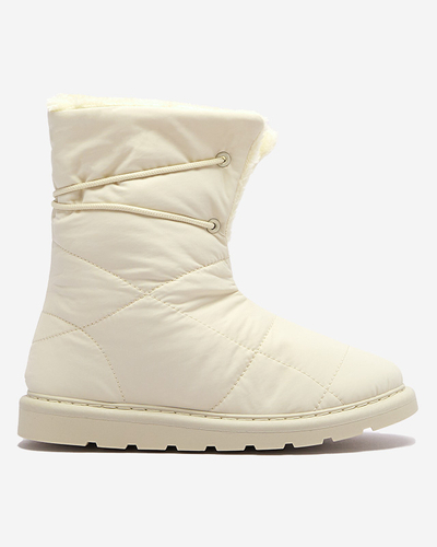 Beige Damenschuhe a'la Schneestiefel Amirfu- Footwear