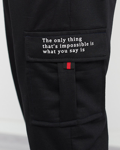 Schwarze Jogginghose für Herren - Kleidung