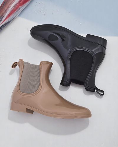Royalfashion Damen lackierte Gummistiefel Seris