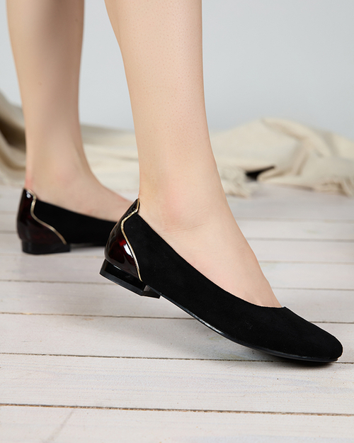 Жіночі чорні еко-замшеві балерини Ramac - Взуття