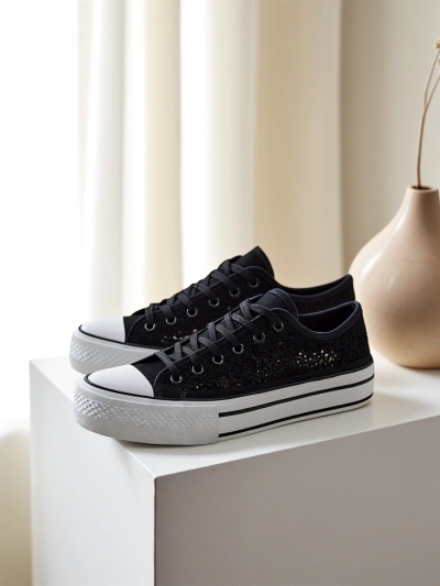 Royalfashion Damen perforierte Sneaker Nizzet