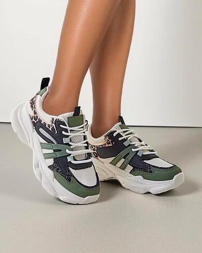 Royalfashion Damen Sport-Sneaker auf einer dickeren Sohle Aimo