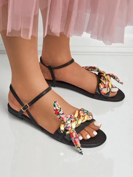 Royalfashion Damen Sandalen mit flacher Sohle BareLuxe