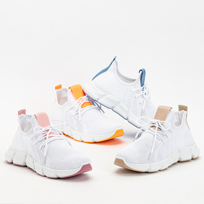 Baym Damen-Sportschuhe in Weiß und Hellrosa - Schuhe