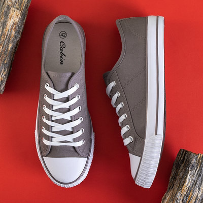Lucas graue Herren Turnschuhe - Schuhe
