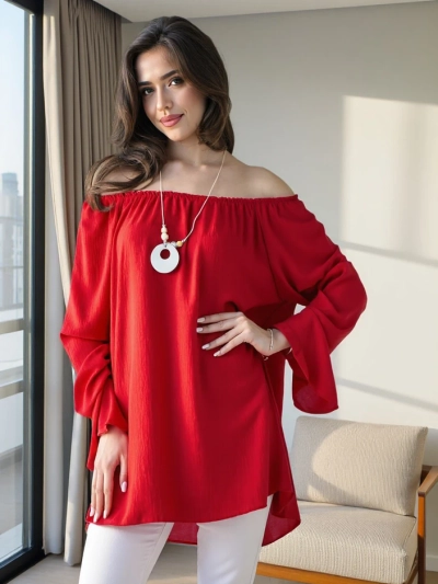 Royalfashion Damenbluse im spanischen Stil mit Rüschen