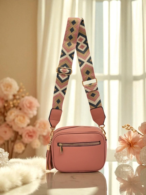 Royalfashion Маленька жіноча сумочка з екошкіри з кольоровим ремінцем Kovi Lace