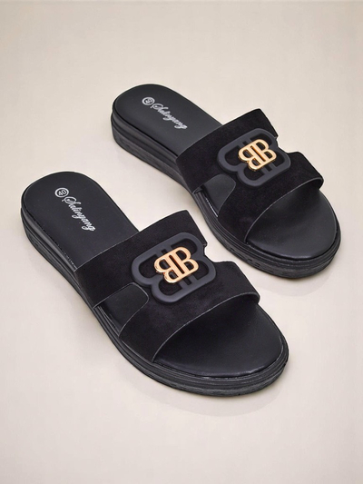 Royalfashion Damen Pantoletten mit flacher Sohle ChicStep