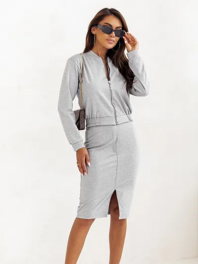 Royalfashion Lässiges Damenset mit Rock